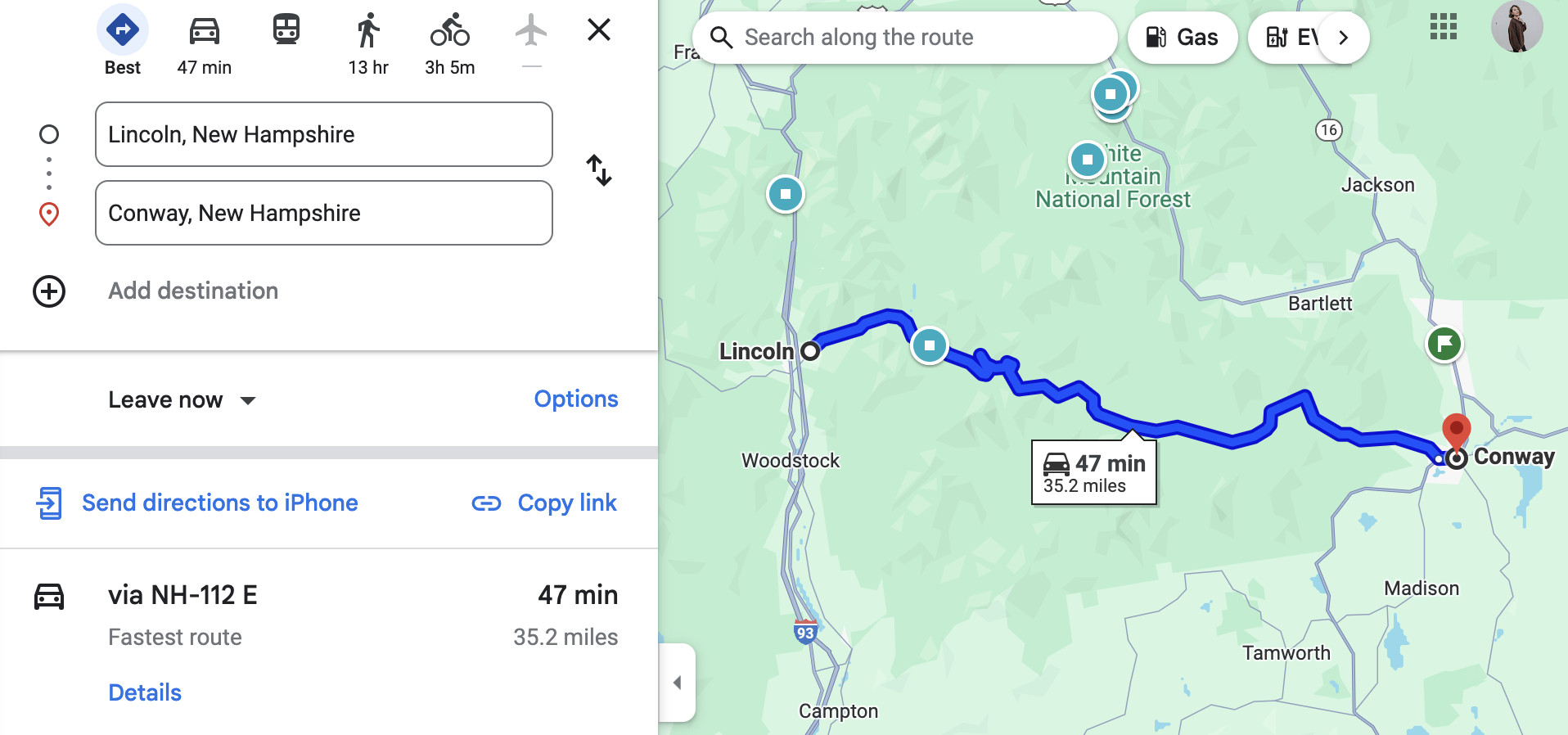 The Kancamagus Highway<br />
